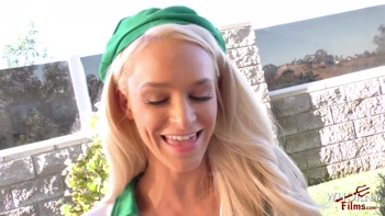 WHORNY FILMS - Cute Blonde Cookie Seller Gets Fucked When She Can’t Close The Deal