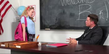 INNOCENT HIGH - Promiscuous Teen (18+) Fucks Teacher (Angel Smalls)
