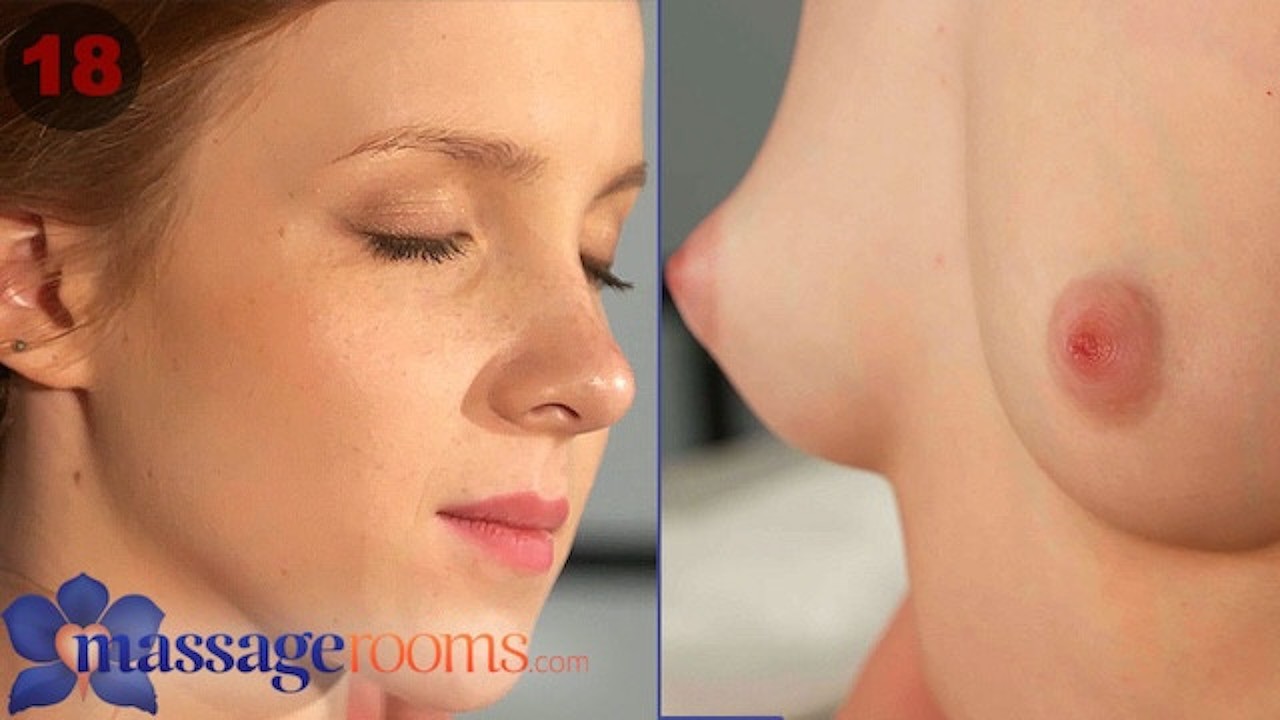 Hot but shy 18 yr Teen (18+) redhead massaged and made to cum by very horny older man - by Massage Rooms