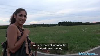 Public Agent Sexy British Asian Fucks for Strangers Cash