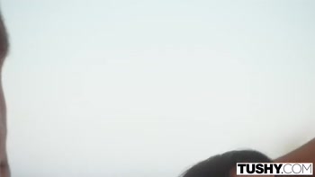 TUSHY Sexy MILF Divorcee Eva Angelina Gets DPed By Her Two Hot Neiors