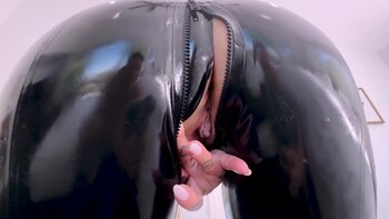 Mick Blue's Latex Affair: Arabelle Raphael's Tattooed Tits & Ass in POV Action