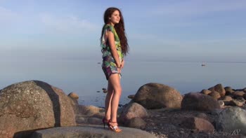 Baltic Breeze: Stunning Teen (18+)'s Sensual Lake Side Solo