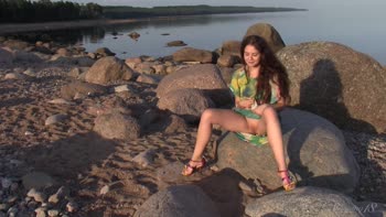 Baltic Breeze: Stunning Teen (18+)'s Sensual Lake Side Solo