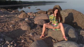 Baltic Breeze: Stunning Teen (18+)'s Sensual Lake Side Solo