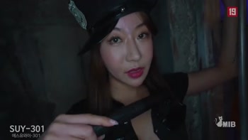 Naughty Guards Seduce Big Dick Prisoner in Korean Threesome