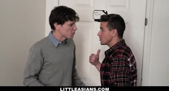 Asian Pizza Girl Fucked By Horny Gamer boys