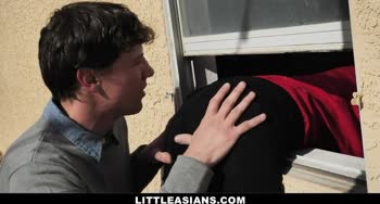 Asian Pizza Girl Fucked By Horny Gamer boys