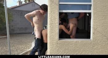 Asian Pizza Girl Fucked By Horny Gamer boys