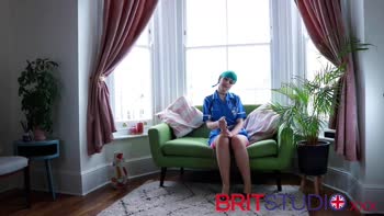 Blue's British Nurse Masturbation Lesson