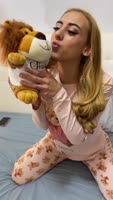 Tiny Blonde Cheerleader's Hot Handjob Ignored