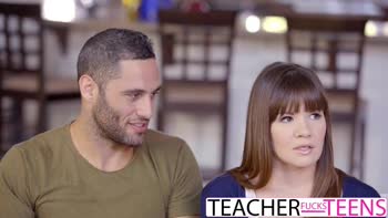 Brett Rossi and Alison Rey Seducing Students into Steamy Threesome