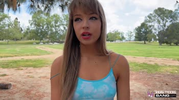 Blonde Teen (18+) Leila Cove's Rough Debut: Hard-Fucked POV