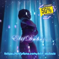 Elif_Dubois - Elif's Sultry Solo Dance: Window Views of Ebony Seduction