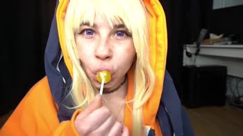Crazy Foxy's Kakegurui Cosplay Tease: A Lollipop Treat