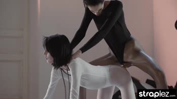 Mia's Kinky Mommy Adventure - Strapless Dildo Teases and Satisfies