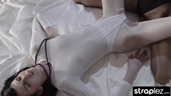 Mia's Kinky Mommy Adventure - Strapless Dildo Teases and Satisfies