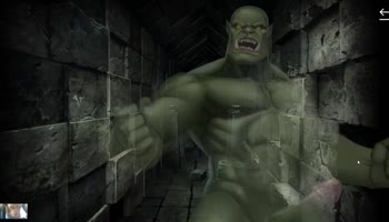 Elven Fantasy: Blonde Beauty Bound by Giant Orcs' Pleasure