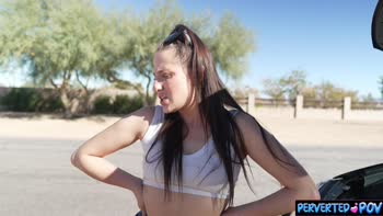 Peter King - Stranger's Surprise Ride: Aubree's Big Boobs and POV Action