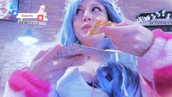 Schumi_baby - Schumi's Teen (18+) Delight: Sizzling Cosplay Cutie Feasts on Pizza & Temptation