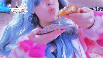 Schumi_baby - Schumi's Teen (18+) Delight: Sizzling Cosplay Cutie Feasts on Pizza & Temptation