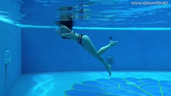 Dazzling Duet of Brunette Bombshells in an Underwater Adventure