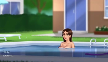 Hardcore Pool Sex with Cum Shot Porn Game Full Scene