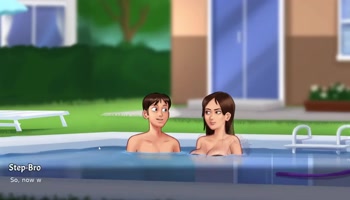 Hardcore Pool Sex with Cum Shot Porn Game Full Scene