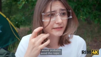 RIM4K. Swap wives, mutual rimming and anal fuck in the forest
