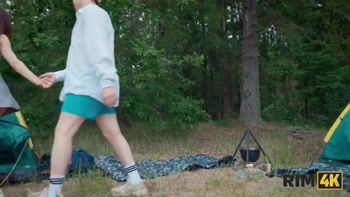 RIM4K. Swap wives, mutual rimming and anal fuck in the forest