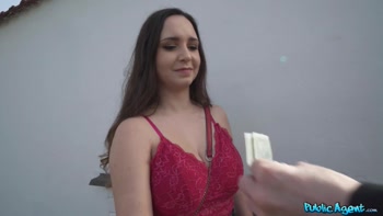 I was ALWAYS going to CUM on those BIG NATURAL BOOBS - Public Agent