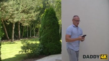DADDY4K. Sexy babe Vixi Rafi was fucked roughly by her boyfriend's Daddy