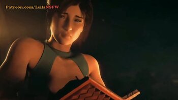 LeilaNSFWart - Lara Croft's Futanari Frenzy in High-Octane Animation