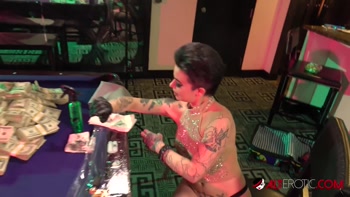 Adriana Lynn's Sizzling Tattoo Session Ends in Cumming Delight