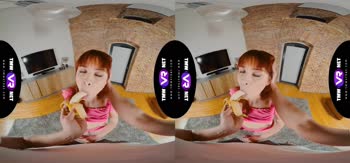 Julia Red's VR Banana Bonanza: Reverse Cowgirl Creampie Fun