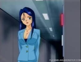 Pink-Haired Anime Babe's Big Tit Pounding