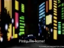 Pink-Haired Anime Babe's Big Tit Pounding