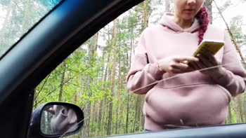 ZLOY Andrey - Teen (18+) Stuck in Car Window, Ridden Rough by Andrey
