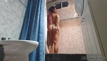 Solangeyaelok666's Sultry Shower Orgasm - Ultra HD Masturbation