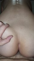Daddyandpuddin4's Petite Cutie in Reverse Cowgirl Creampie