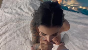 BJworldlv - Stevie Moon's Eye Contact POV Blowjob & Facial
