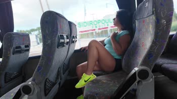 ExpressiaGirl's Shocking Bus Flash: A StepMom's Daring Display