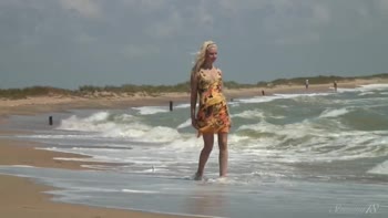 Agnes' Oceanic Delight: Soaking Up The Sun In Stunning 18