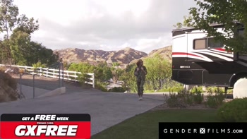 GENDERX FILMS - Hot Trans Trooper Railed By Muscle Hunk