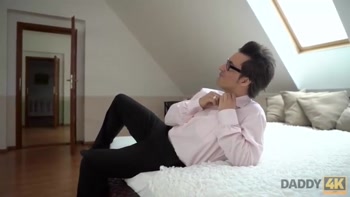 DADDY4K. Guy cant believe modest babe Jennifer Simons sex