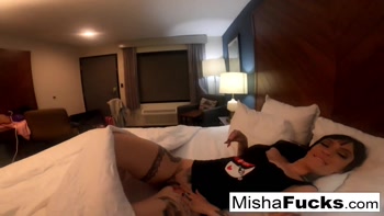 MISHA MONTANA - Big Tittied and Tattooed Babe Loves Masturbating