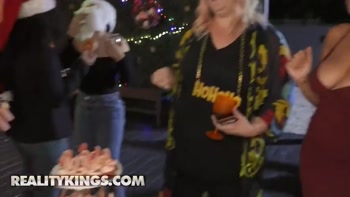 REALITY KINGS - Roxie Sinner’s Titty Tease Leads To Explosive Truck Fuck At The Christmas Holiday Party