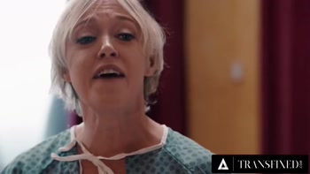TRANSFIXED - Interracial Trans And CIS Lesbian Nurses Have INSANE BAREBACK ORGY To Complete Training