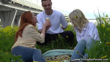 Nansy's Escaped Bridal Bliss: Wild Threesome Frenzy