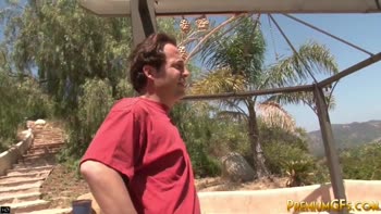 Blonde Babe's Scorching Outdoor Screw